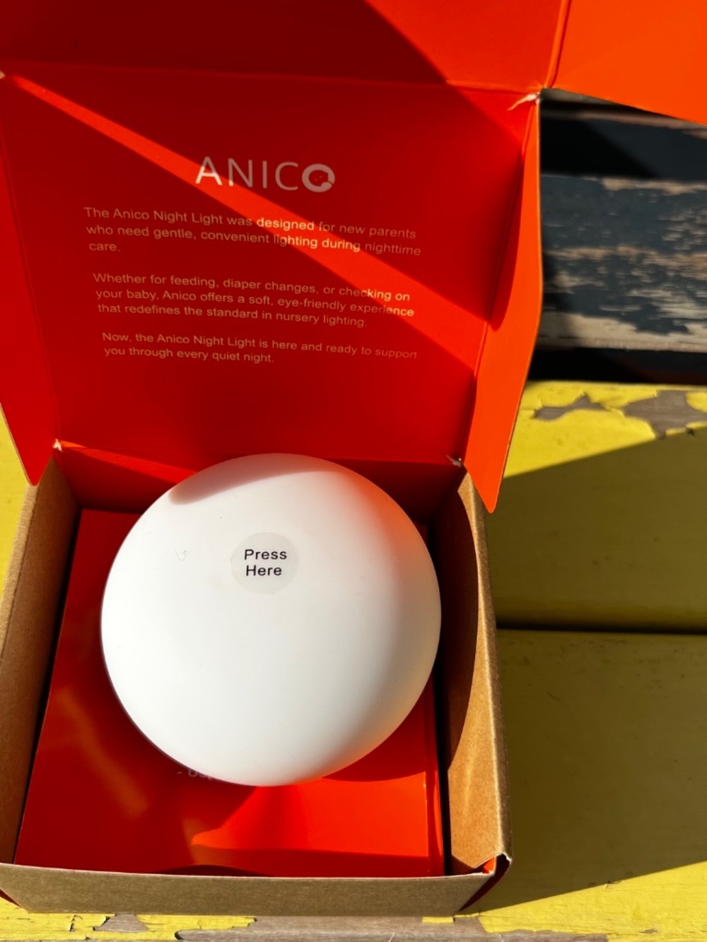 Anico Flip & Touch Baby Night Light